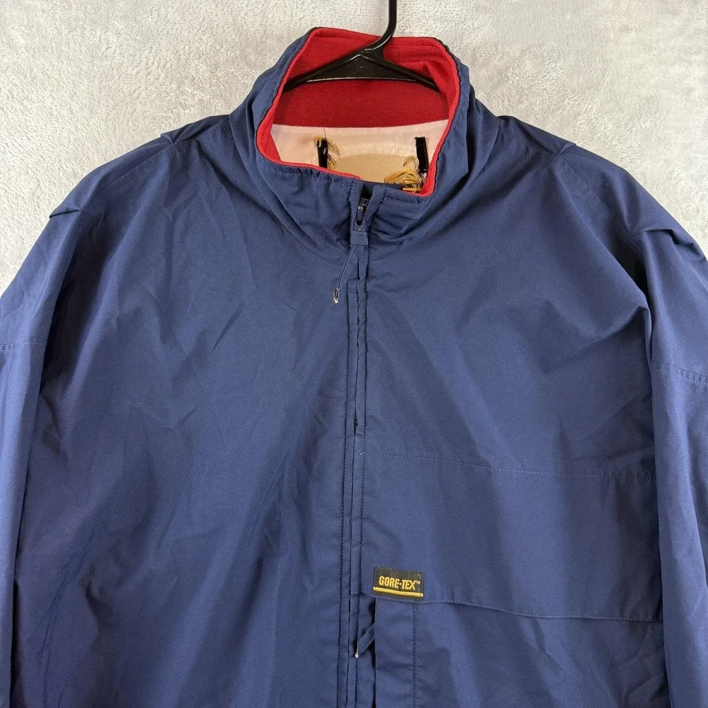 Zero Restriction Jacket Mens XL Blue Gore-Tex Golf Rain Windbreaker Made in USA